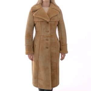 JONATHAN CHRISTOPHER Penny Lane Sheepskin Leather Coat